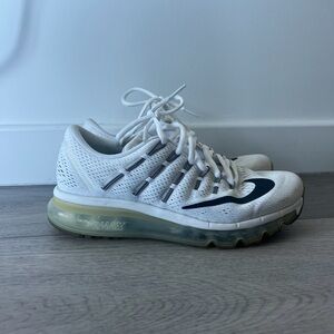 Nike White and Black Air Max Shoes